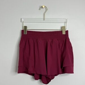 Lululemon Shake It Out High Rise Short 2.5” Pink Dragonfruit Size S Lined